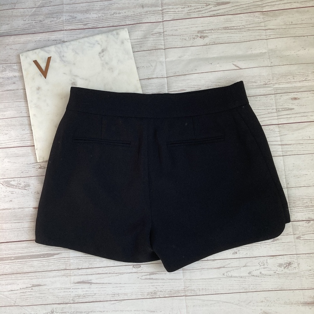 jcrew womens 2 pieced drapey shorts black polyeste - Picture 2 of 5